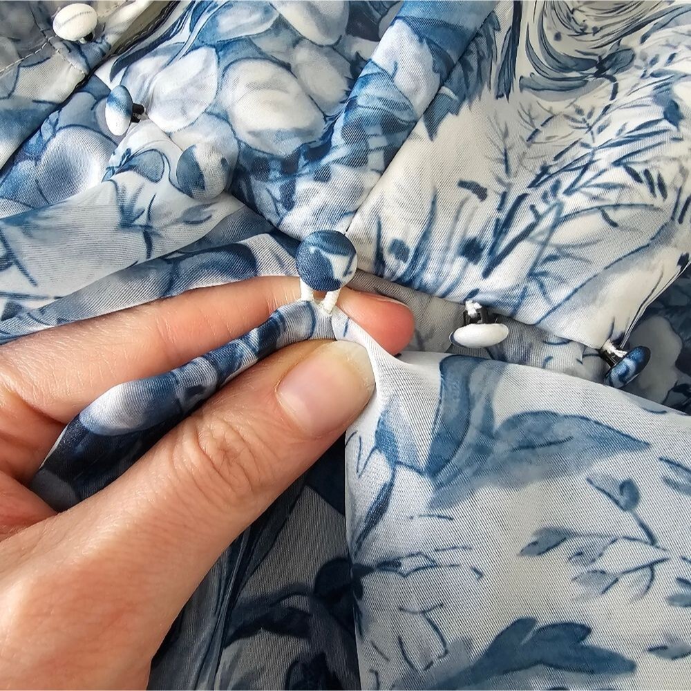 Selkie The High Rise Bustle Dress Classic Eoile Blue - Picture 4 of 12